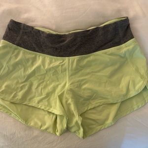 LIME GREEN LULU HOTTY HOT SHORTS SIZE 4